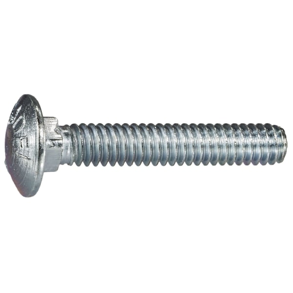 Midwest Fastener 1/4"-20 x 1-1/2" Zinc Plated Grade 5 Steel Coarse Thread Carriage Bolts 100PK 07482 - main
